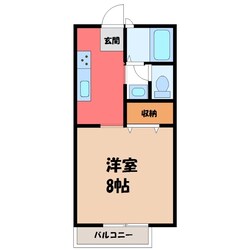 栃木駅 バス7分  栃木商業高校前下車：停歩7分 1階の物件間取画像